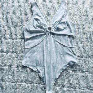 Rue 21 beige/cream bodysuit size X-large